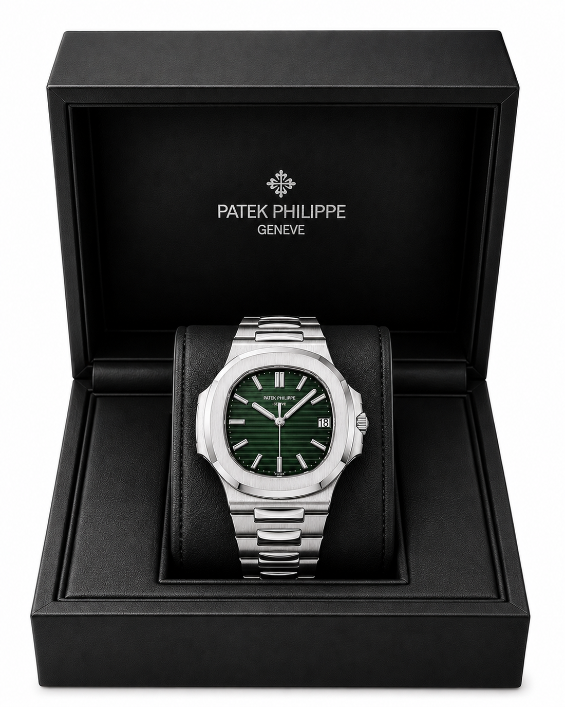 Royal Patek Phillip Green Dial Stainless Steel Luxury Watch