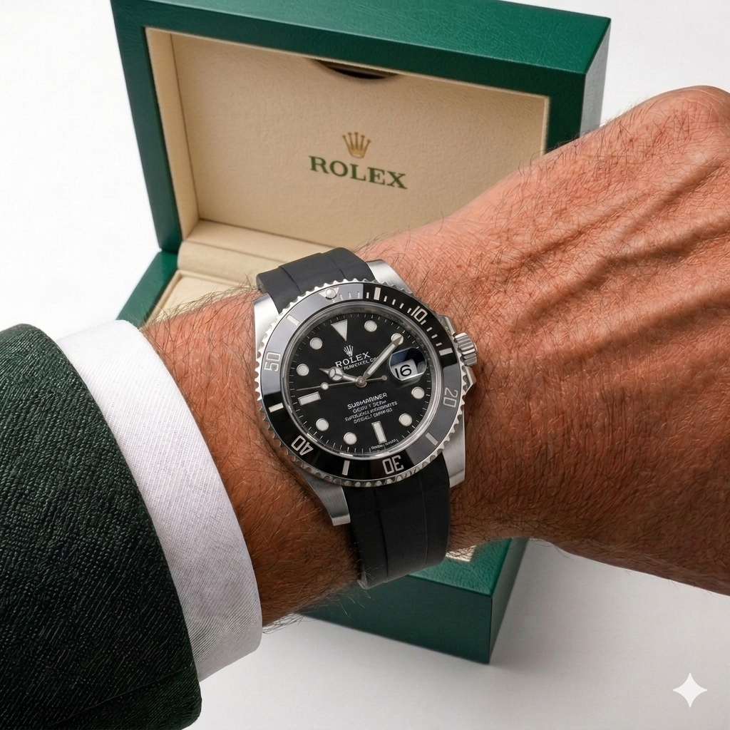 Premium Submarine Diver Style Rubber Strap Watch